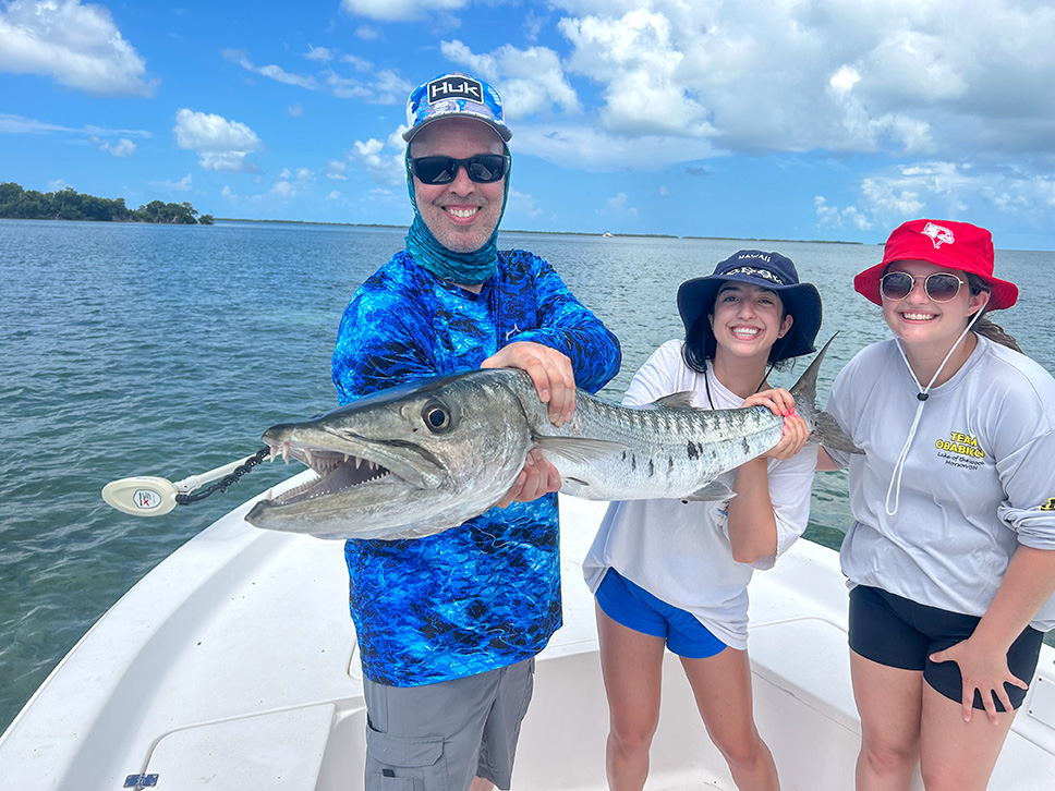 Fun fishing Key West barracuda family